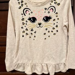 Toddler girls cute long sleeve blouse